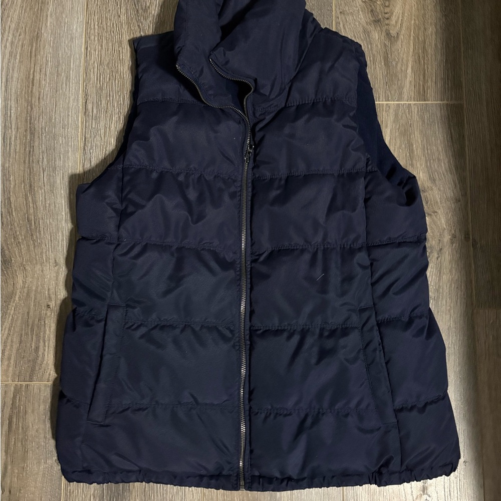 Old Navy Navy Blue sz Large Quilted puffy Vest